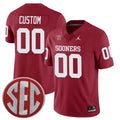 Custom Oklahoma Sooners Alumni Player Jersey Crimson