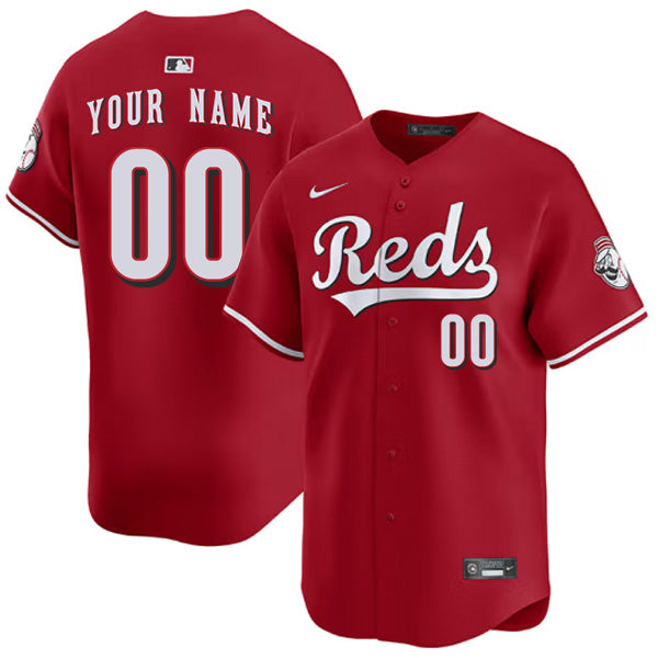 Custom Cincinnati Reds Alternate Jersey Red
