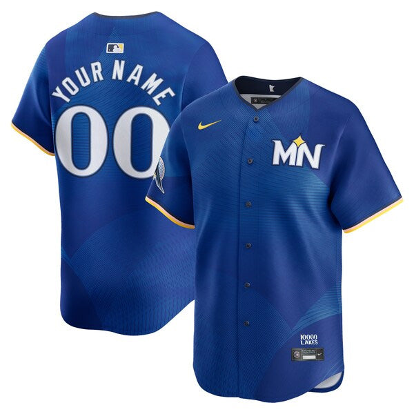 Custom Minnesota Twins City Connect Jersey Royal Blue