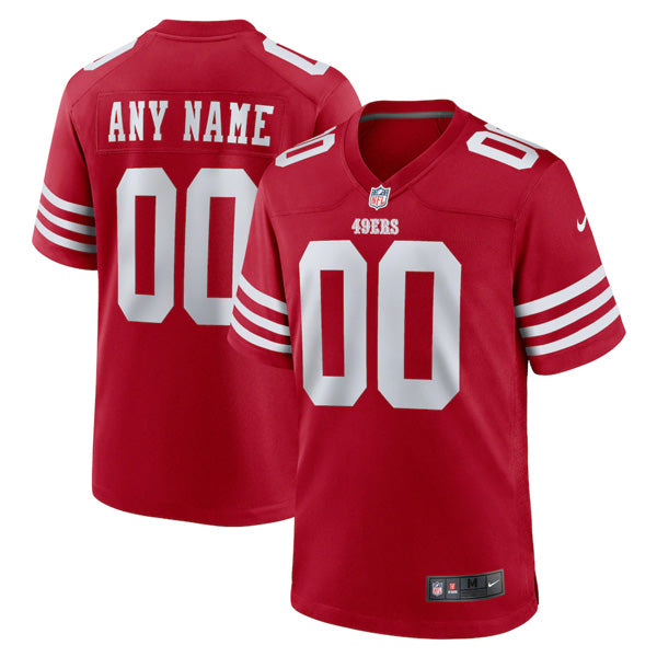 Custom San Francisco 49ers Jersey Red