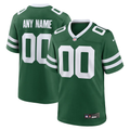 Mens New York Jets Legacy Green Custom Game Jersey