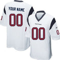 Custom Houston Texans White Limited Stitched Jerseys