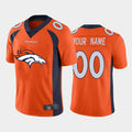 Custom Denver Broncos Orange Team Big Stitched Limited Jersey Stitched Jerseys