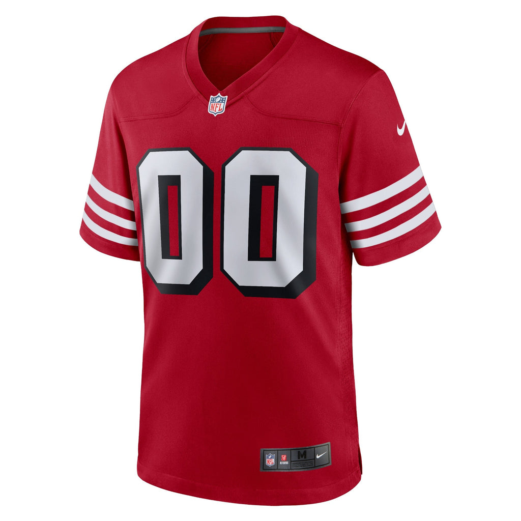 San Francisco 49ers Alternate Custom Game Jersey Scarlet