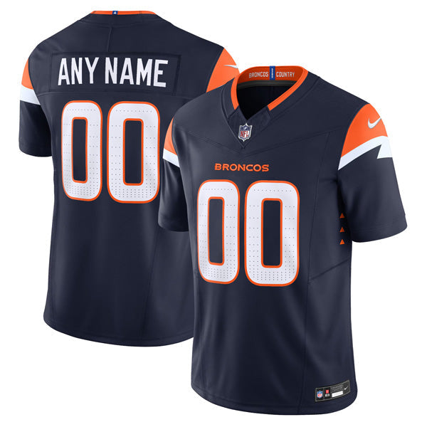 Custom Denver Broncos Jersey Navy