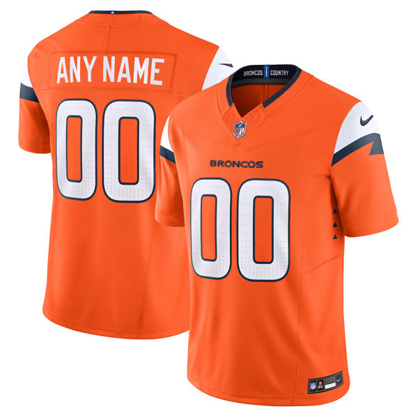 Custom Denver Broncos Jersey Orange