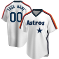 Mens Houston Astros White Cooperstown Custom Jersey