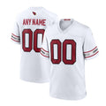 Custom Arizona Cardinals Game Jersey White Stitched Jerseys