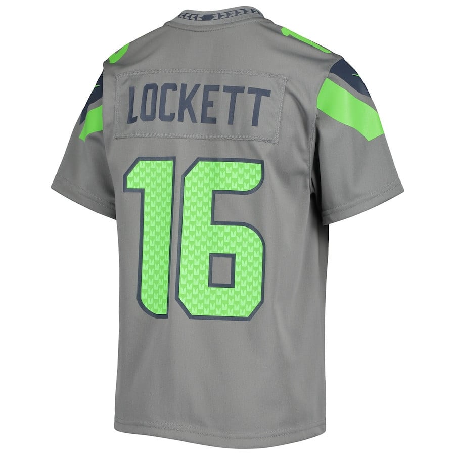 Custom Seattle Seahawks  Inverted Team Game Jersey Gray