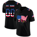 Custom Arizona Cardinals Black Limited Fashion Flag Stitched Football Jerseys
