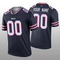Custom Buffalo Bills Navy Inverted Legend Stitched Jerseys