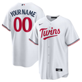 Mens Minnesota Twins White Home Replica Custom Jersey