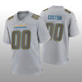 Custom Los Angeles Chargers Gray Atmosphere Game Stitched Jerseys