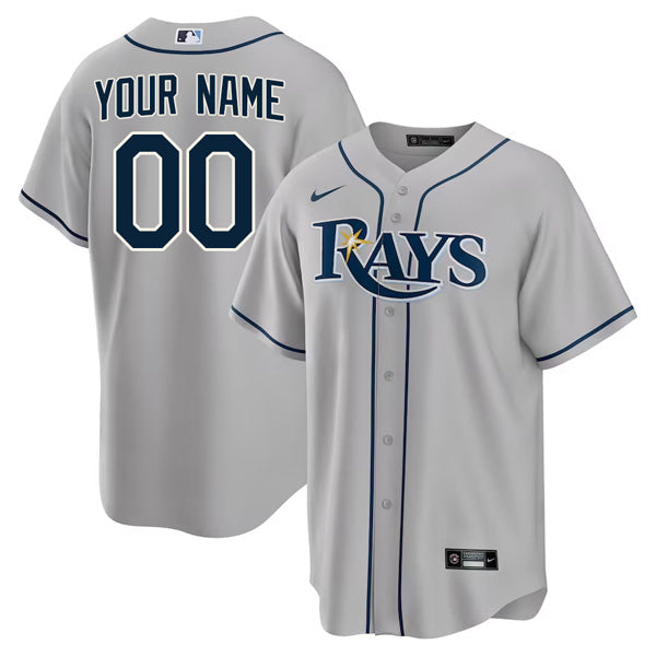 Custom Tampa Bay Rays Devil Rays Jersey Gray