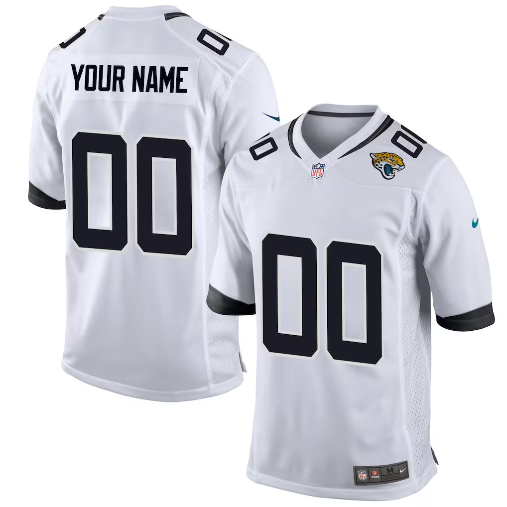 Custom Jacksonville Jaguars Jersey White