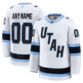 Custom Utah Mammoth Away Player Jersey White