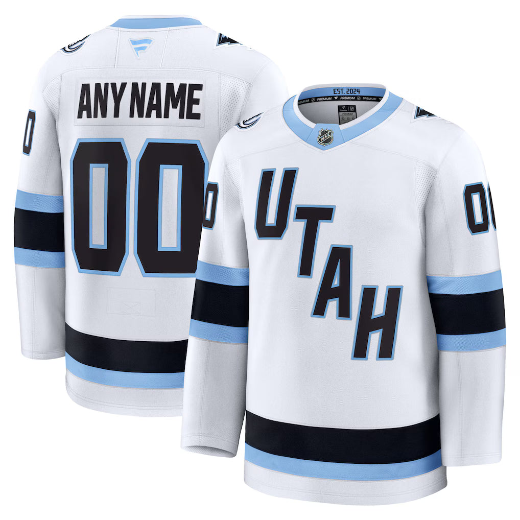 Custom Utah Mammoth Away Player Jersey White
