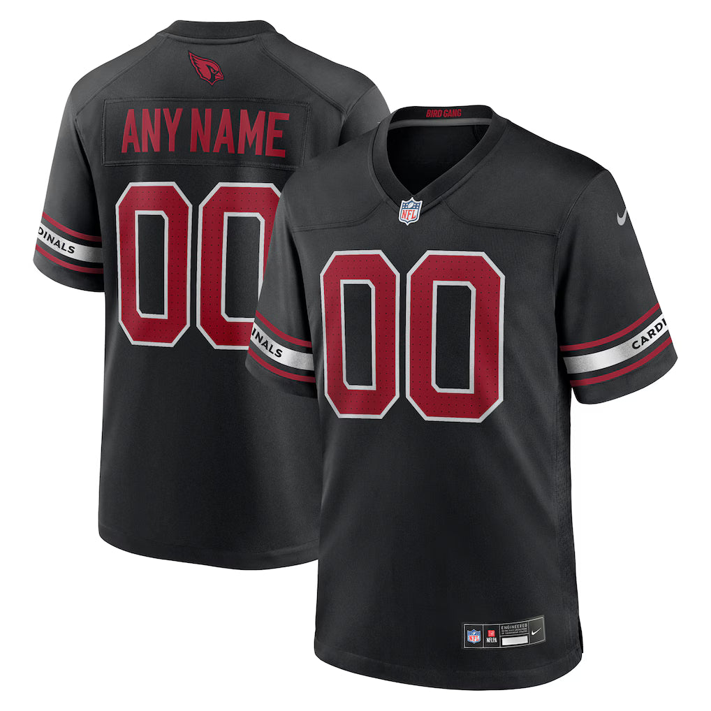 Custom Arizona Cardinals Jersey Black