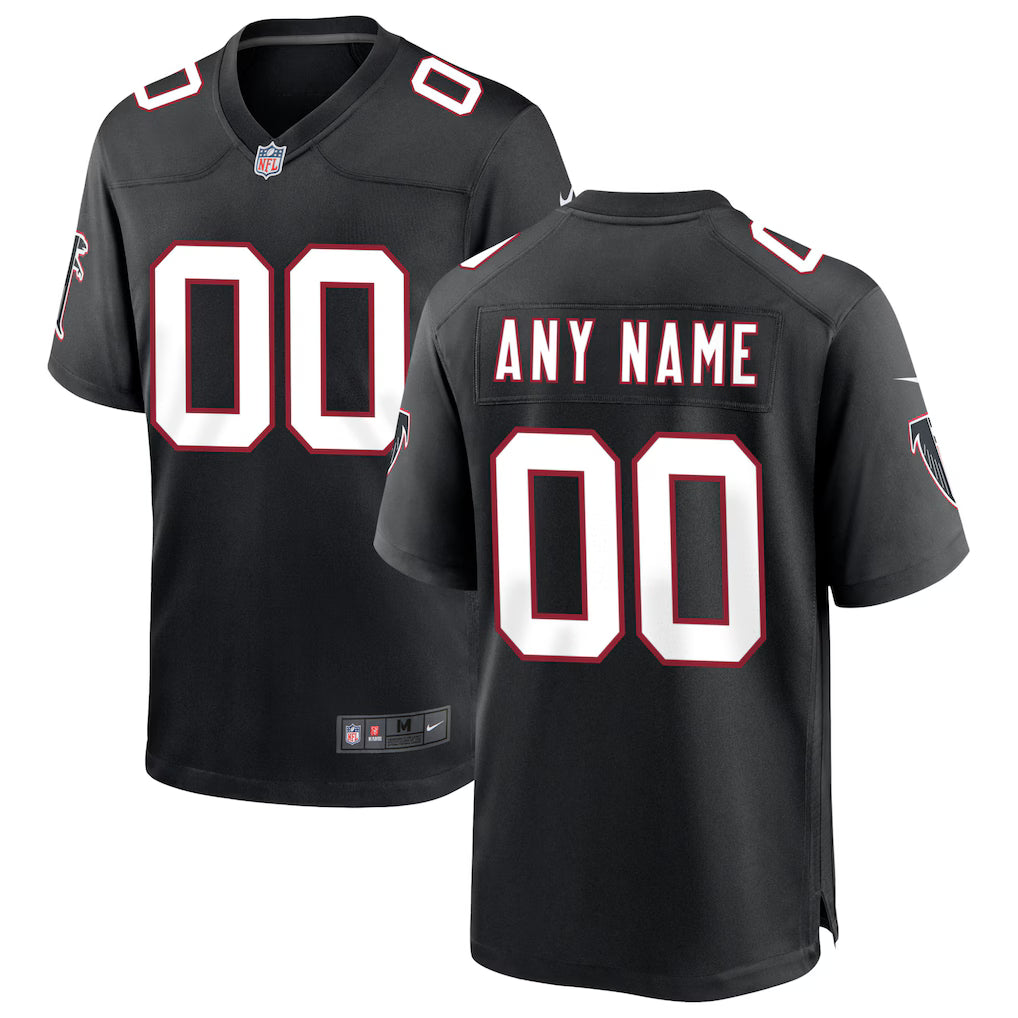 Custom Atlanta Falcons Throwback Jersey Black