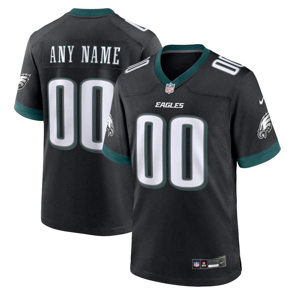 Custom Philadelphia Eagles Jersey Black