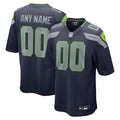 Custom Seattle Seahawks Jersey College Navy