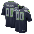 Custom Seattle Seahawks Super Bowl LX Patch Jersey College Navy