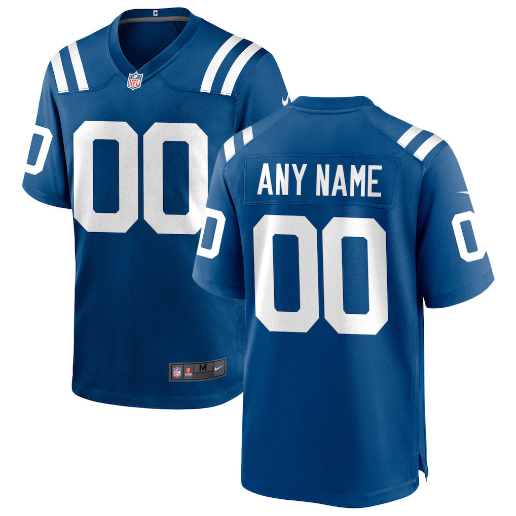 Custom Indianapolis Colts Jersey Royal Blue