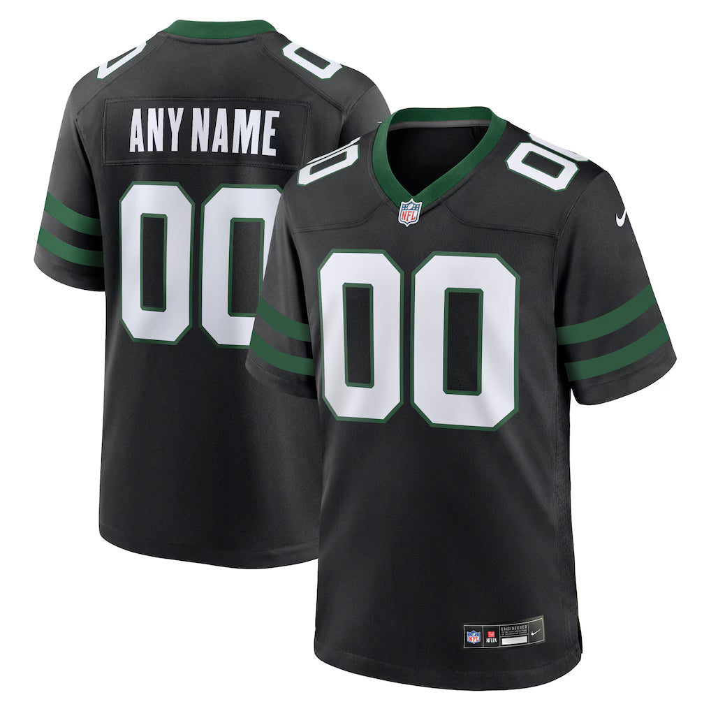 Custom New York Jets Alternate Jersey Legacy Black