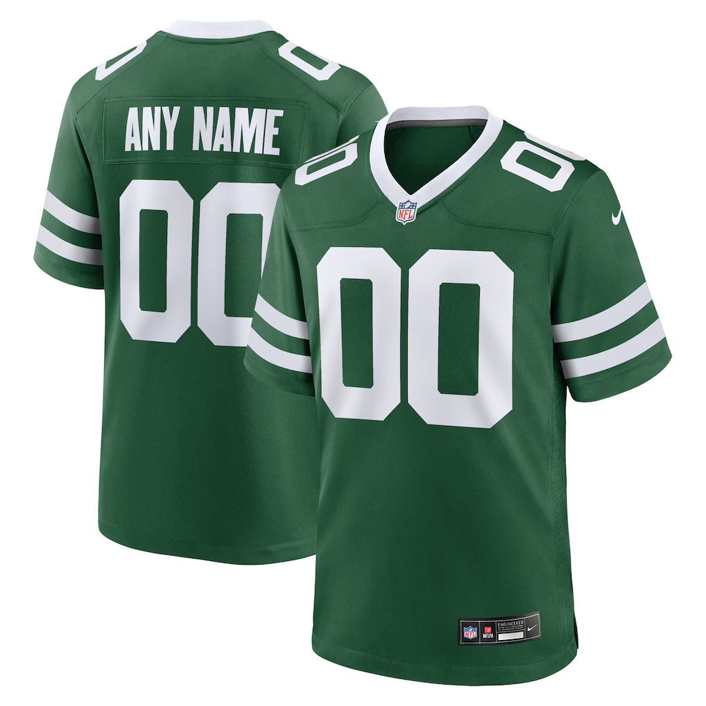 Custom New York Jets Jersey Legacy Green