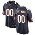 Custom Chicago Bears Jersey Navy
