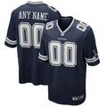 Custom Dallas Cowboys Jersey Navy