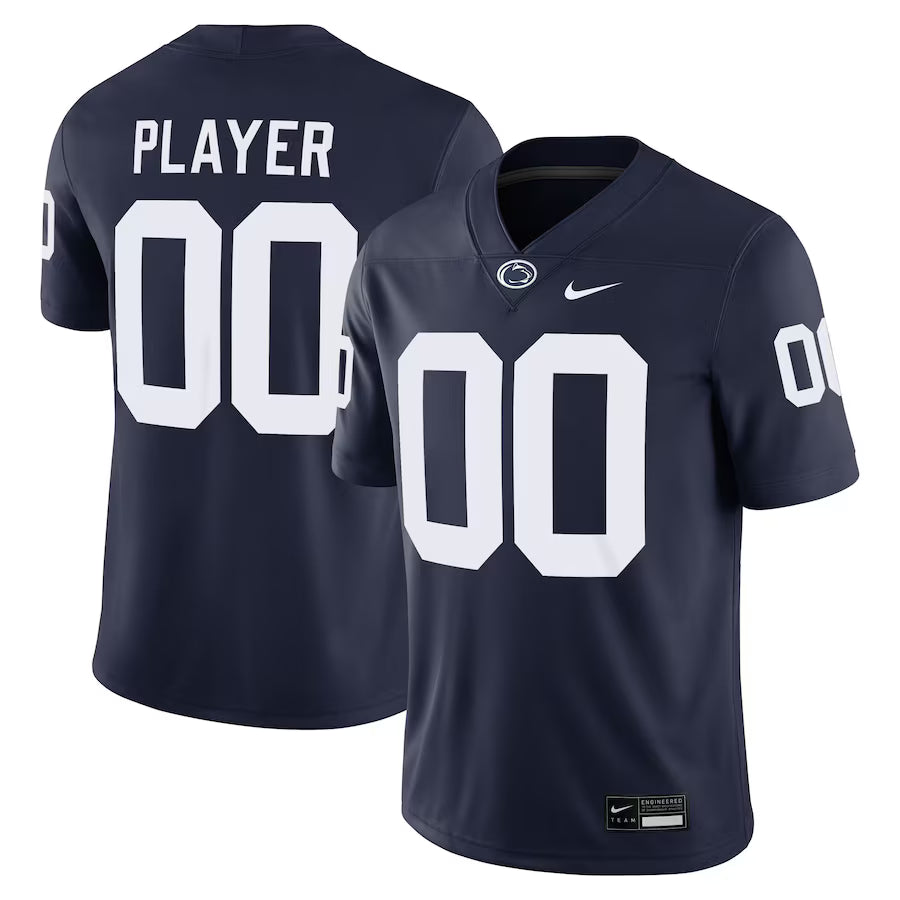 Custom Penn State Nittany Lions Jersey Navy