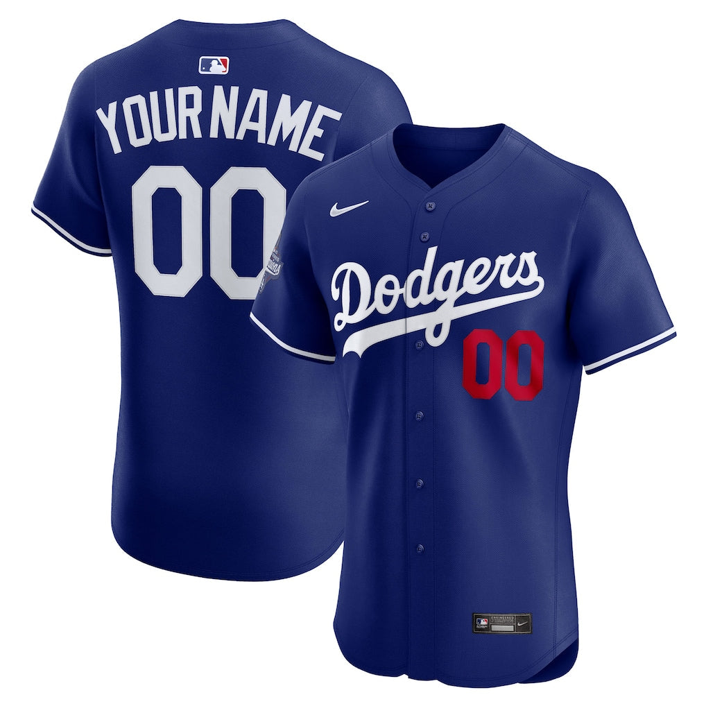Custom Los Angeles Dodgers 2025 World Series Champions Alternate Jersey Royal