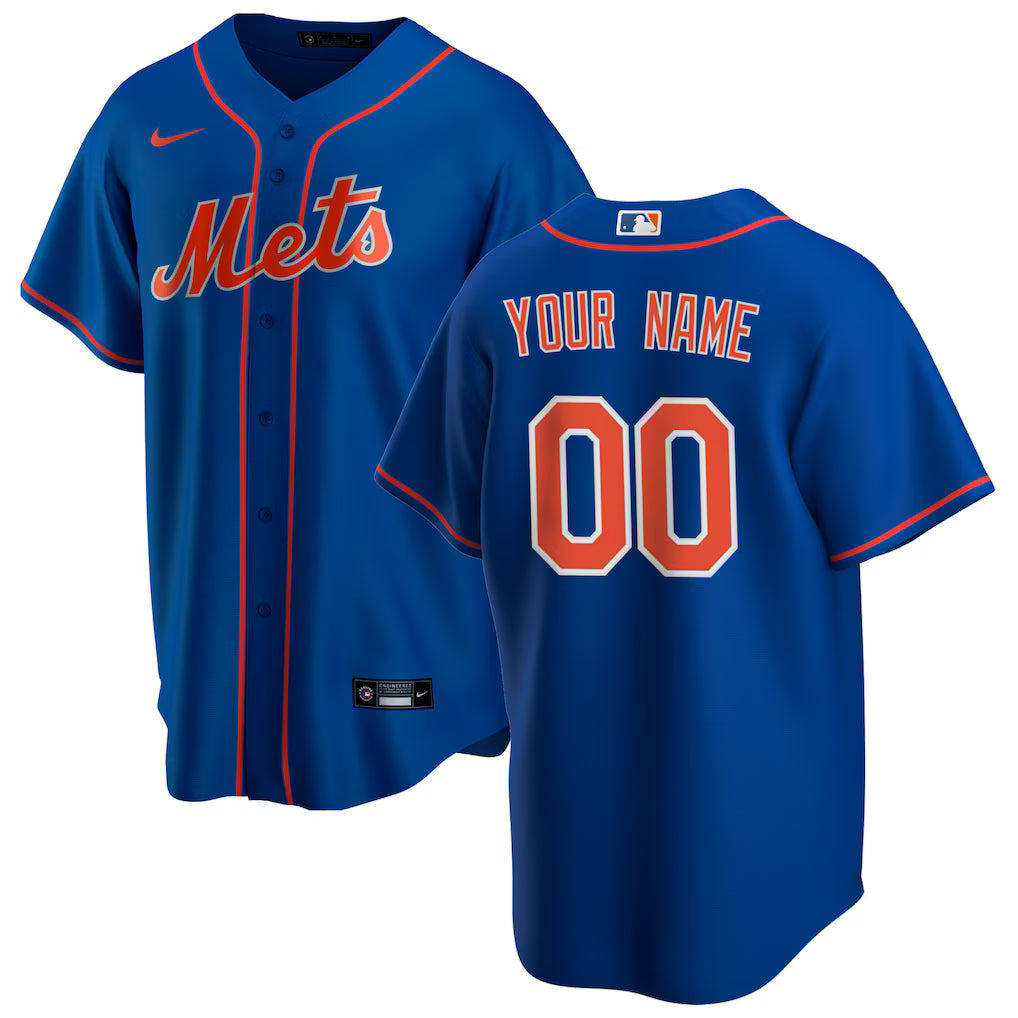 Custom New York Mets Alternate Jersey Royal