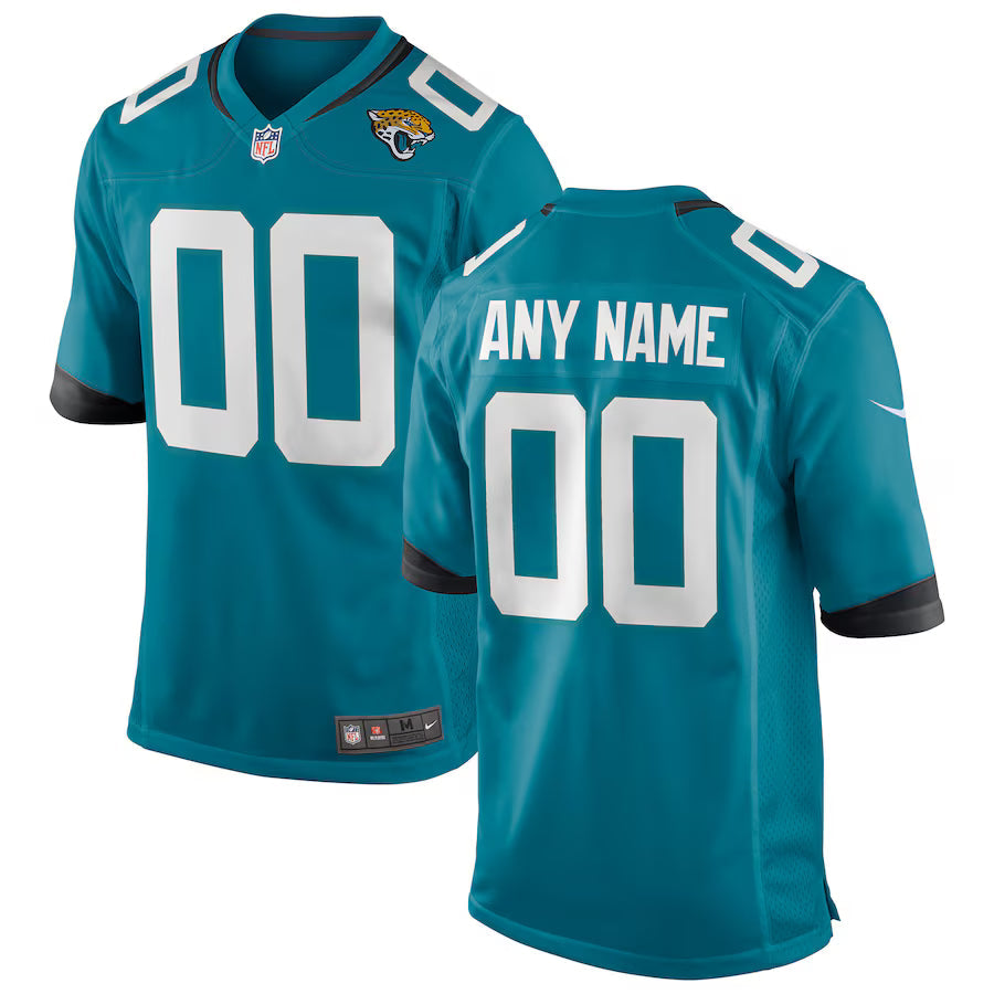 Custom Jacksonville Jaguars Jersey Teal