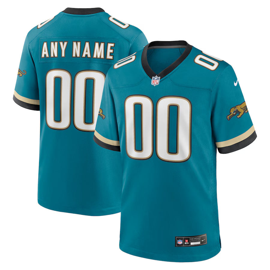 Custom Jacksonville Jaguars Prowler Throwback Jersey Teal