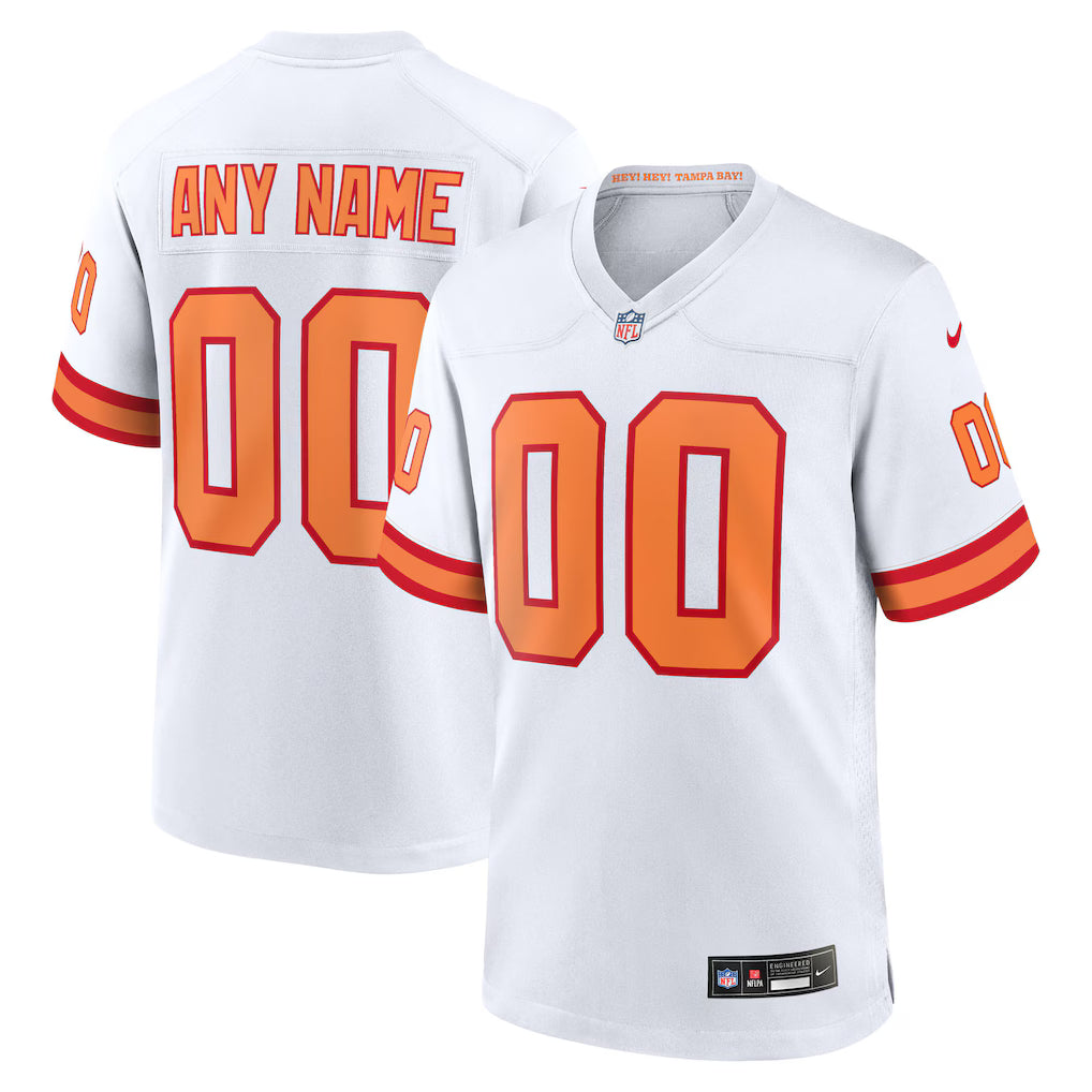 Custom Tampa Bay Buccaneers 76 Jersey White