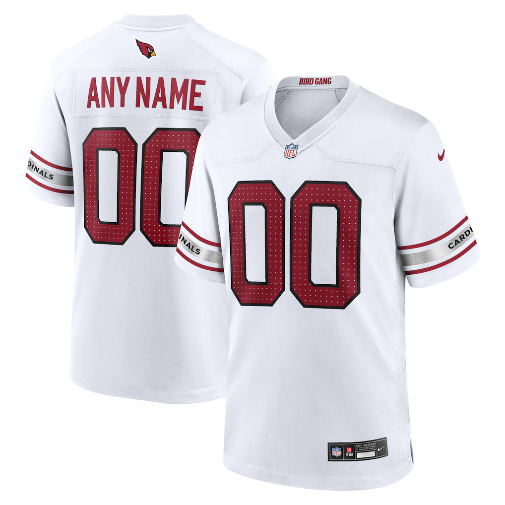 Custom Arizona Cardinals Jersey White