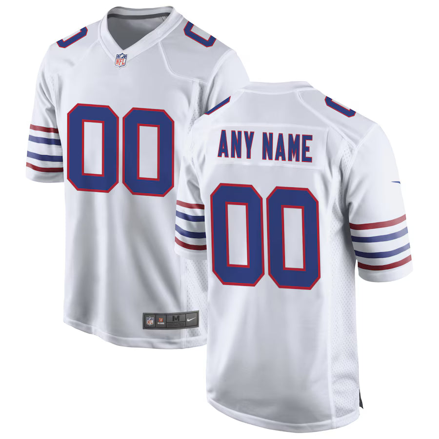 Custom Buffalo Bills Jersey White
