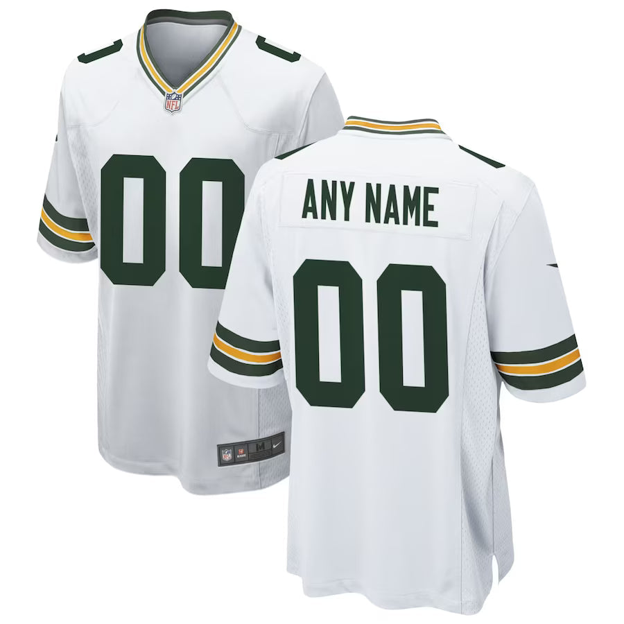 Custom Green Bay Packers Jersey White