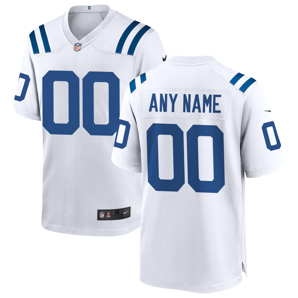 Custom Indianapolis Colts Jersey White