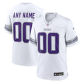 Custom Minnesota Vikings Alternate Jersey White