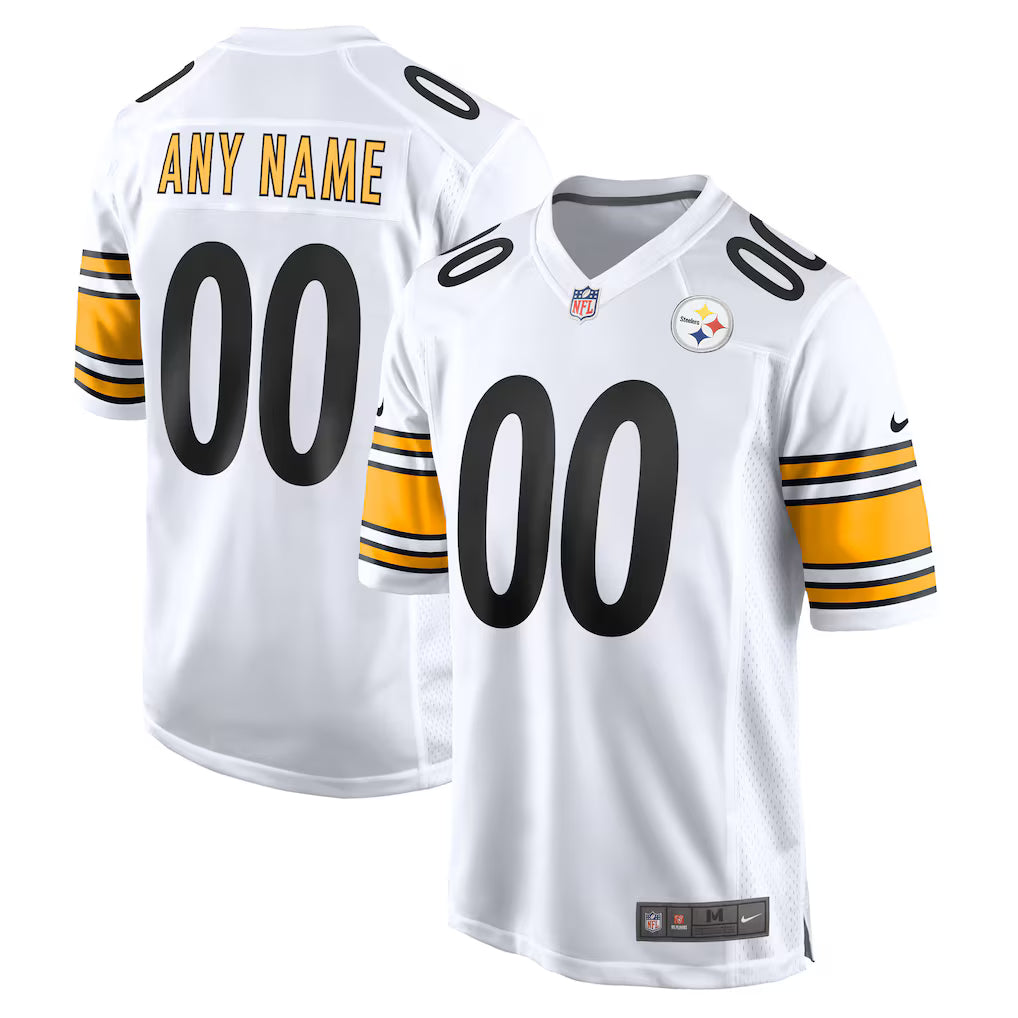 Custom Pittsburgh Steelers Jersey White
