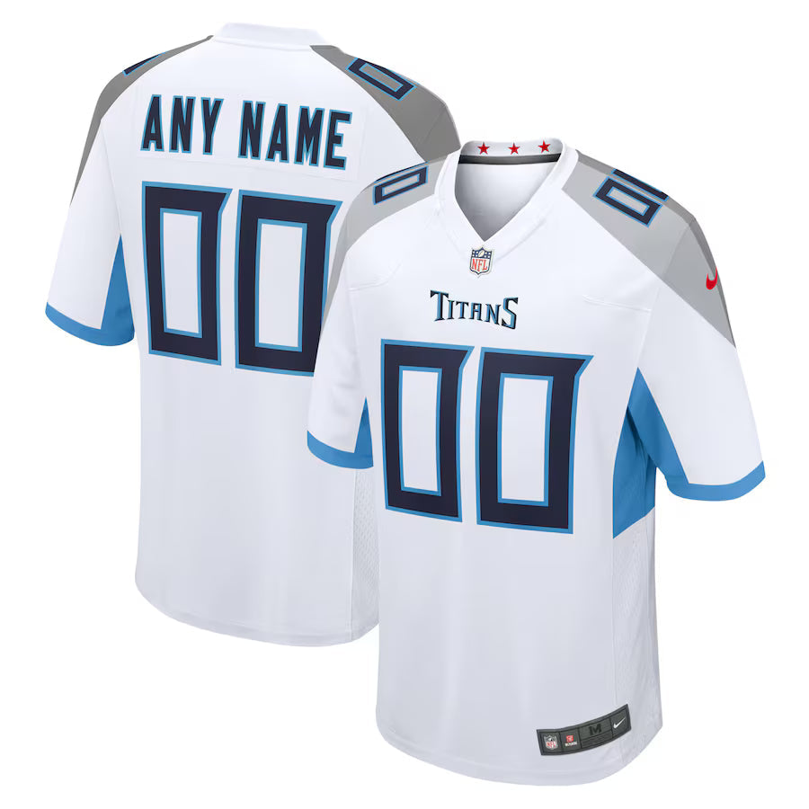 Custom Tennessee Titans Jersey White