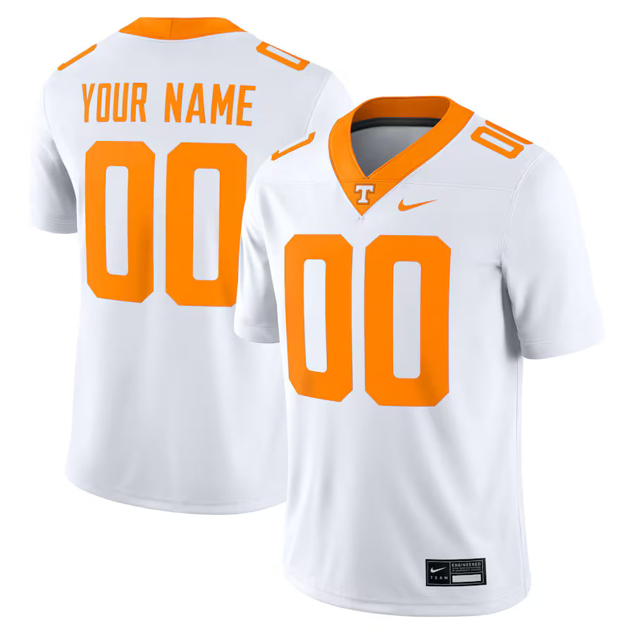 Custom Tennessee Volunteers Jersey White