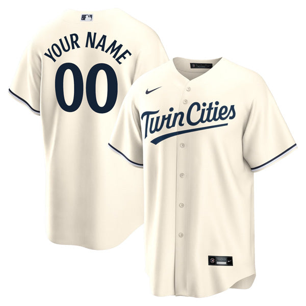 Custom Minnesota Twins Alternate Jersey Cream