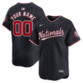 Custom Washington Nationals Alternate Jersey Navy