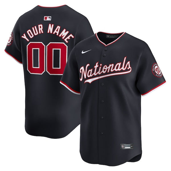Custom Washington Nationals Alternate Jersey Navy