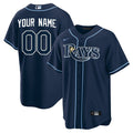 Custom Tampa Bay Rays Devil Rays Jersey Navy