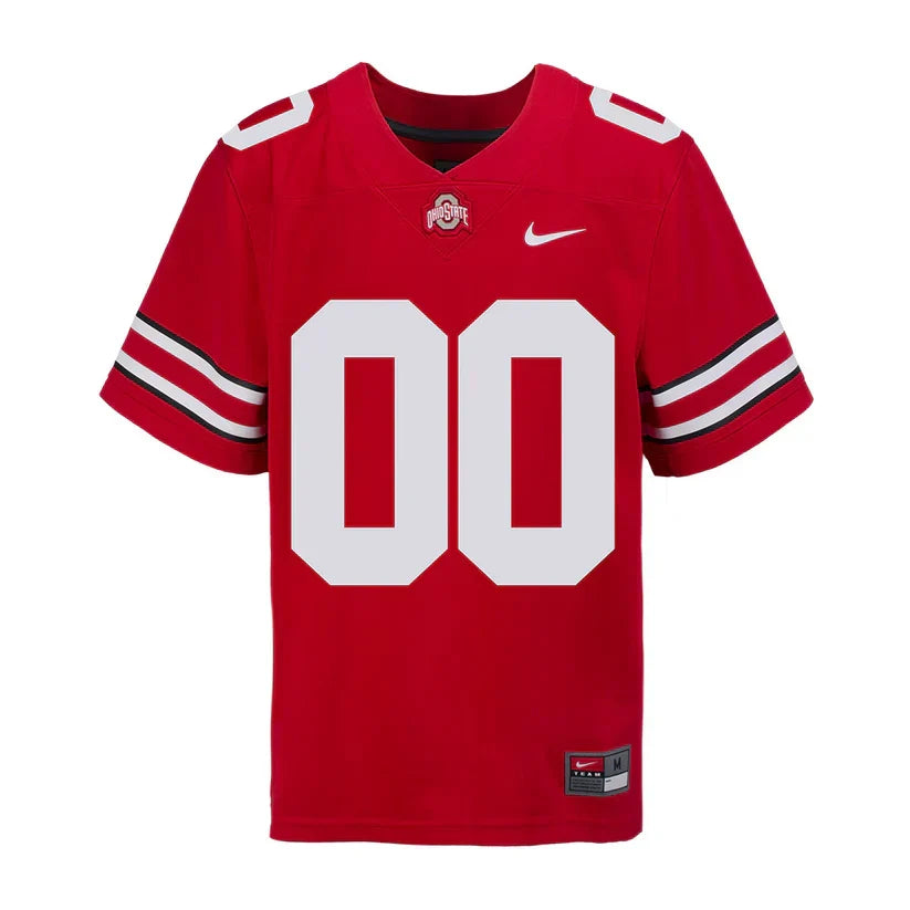 Custom Ohio States Buckeyes Jersey Red